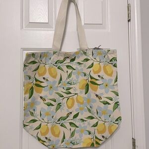 Lemon drops canvas tote bag